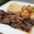 Bourbon Glazed Steak Tips